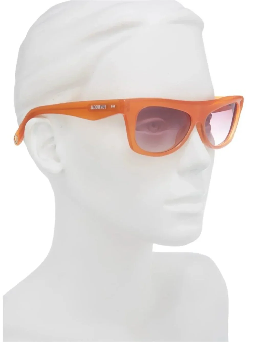 Jacquemus Translucent Orange Cat-Eye Sunglasses